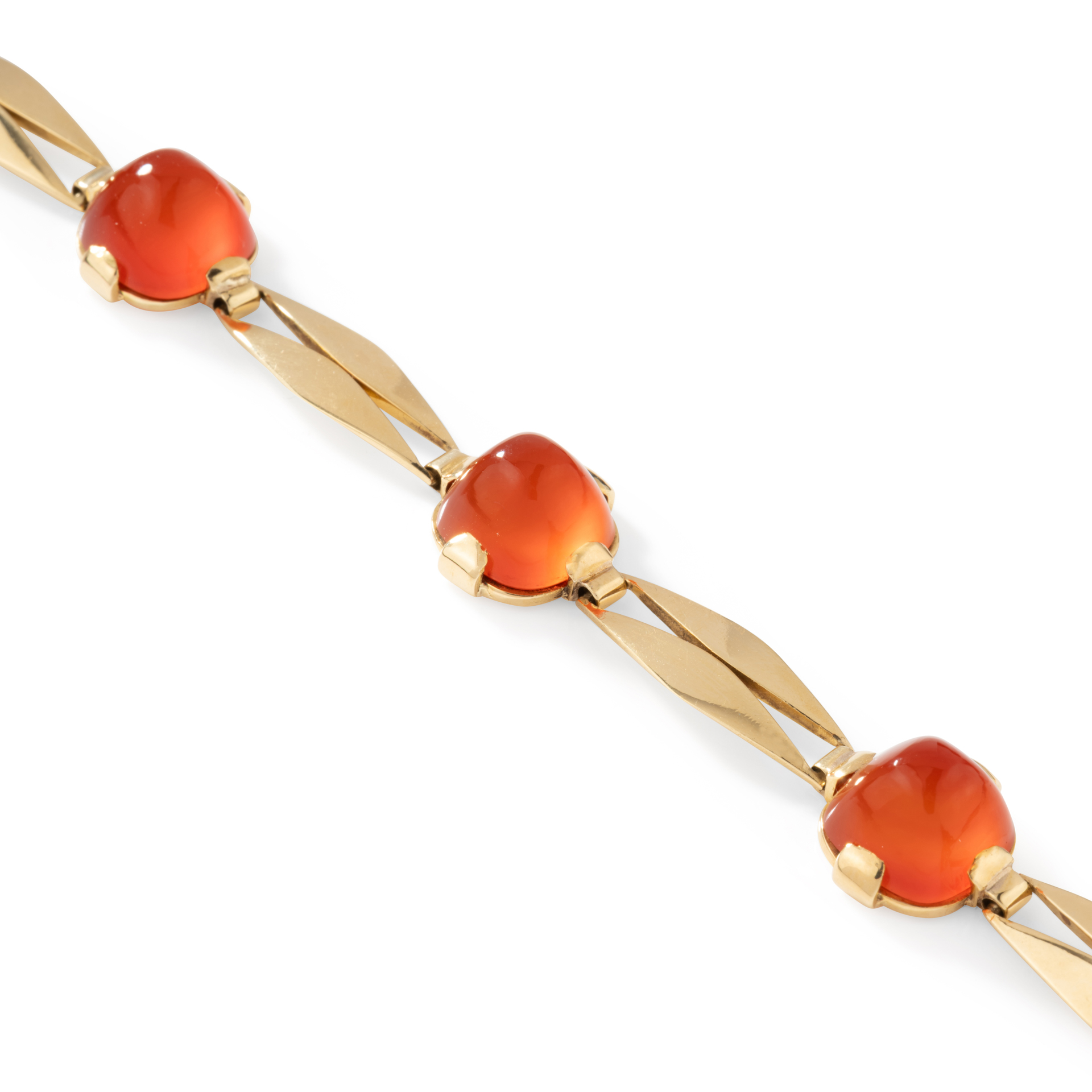 Bracelet Cornaline Or Jaune – Image 5