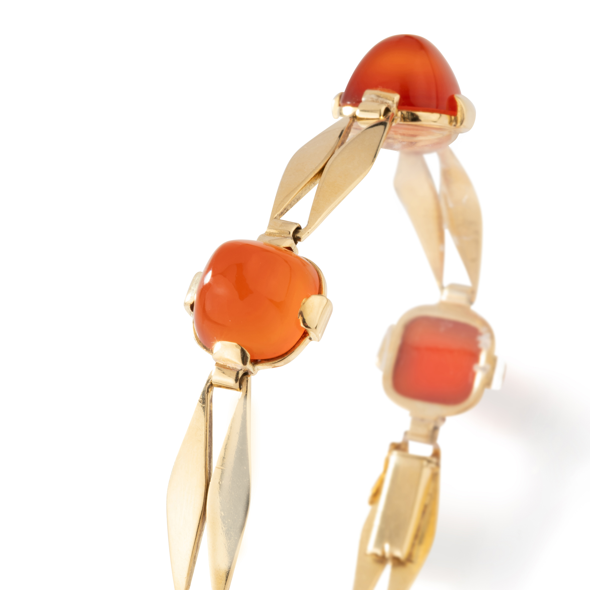Bracelet Cornaline Or Jaune – Image 4