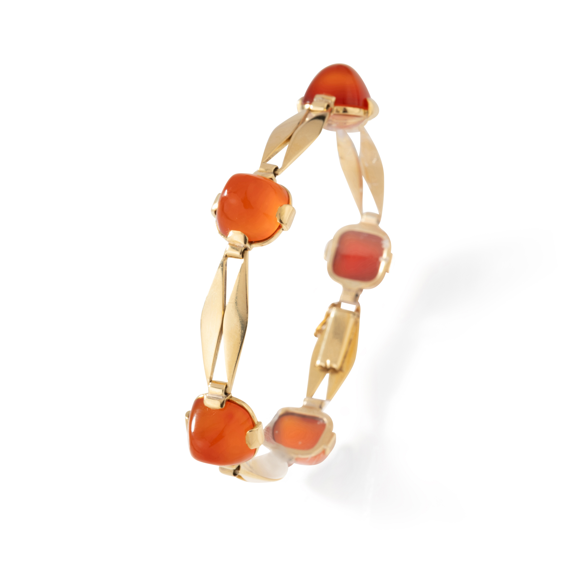 Bracelet Cornaline Or Jaune – Image 2