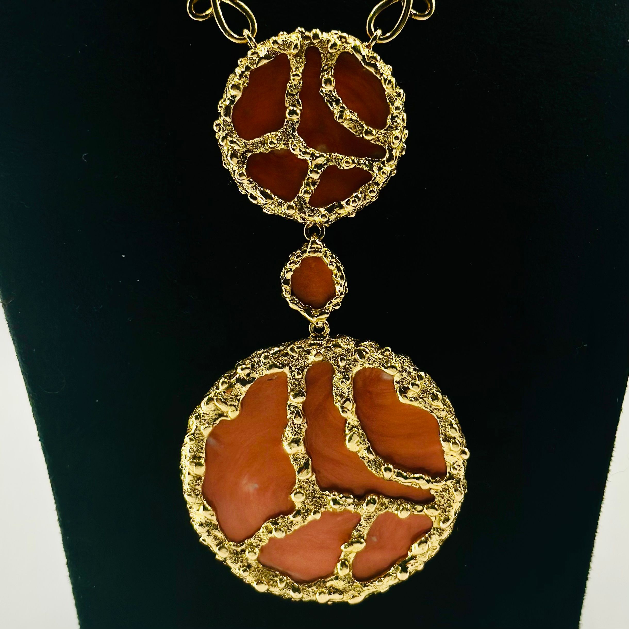 Sautoir MAUBOUSSIN en or jaune et corail – Image 3