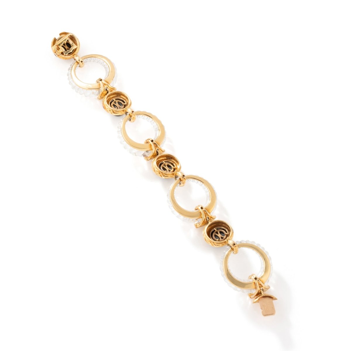 Collier transformable Maison BOUCHERON en or jaune, onyx, cristal de roche et diamants – Image 9